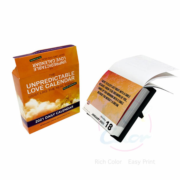 Mis teeb 365 päeva leheküljelt päevast väljarebitava kalendri printimise ettevõtetele nutikaks valikuks?